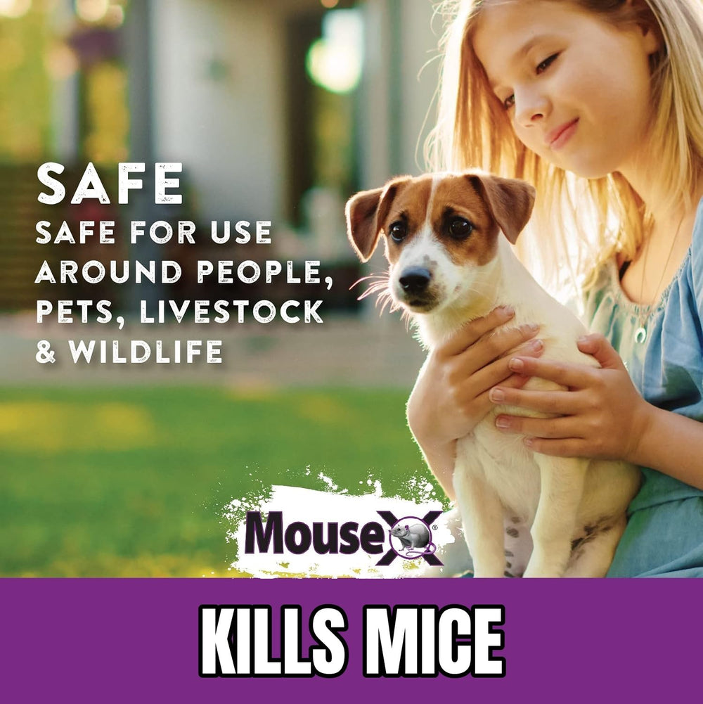 MouseX Rodent Control Pellets in use around a home