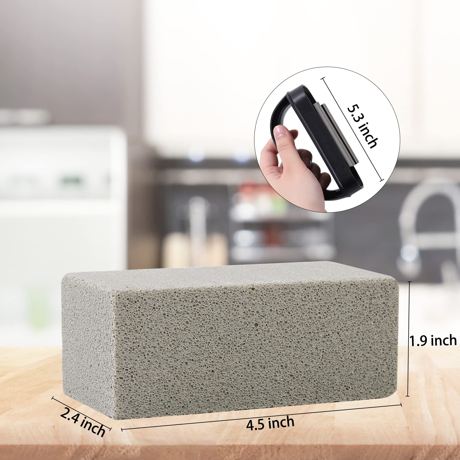 MOWOT Griddle Cleaning Brick dimensions and size