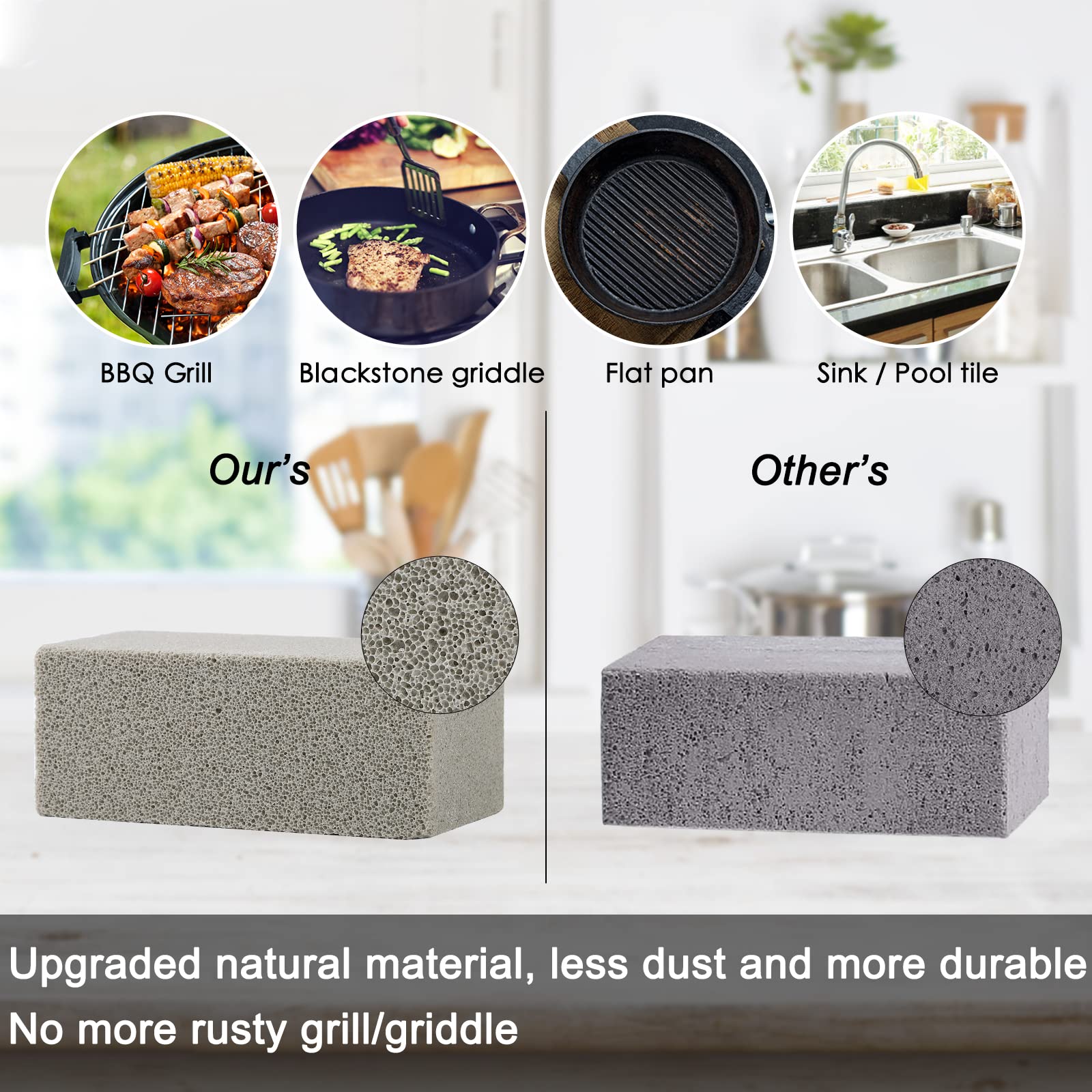 MOWOT pumice stone grill cleaner close-up