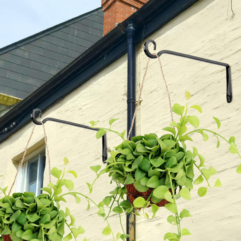 MOWPOG 10 Inch Plant Hanger holding a flower basket
