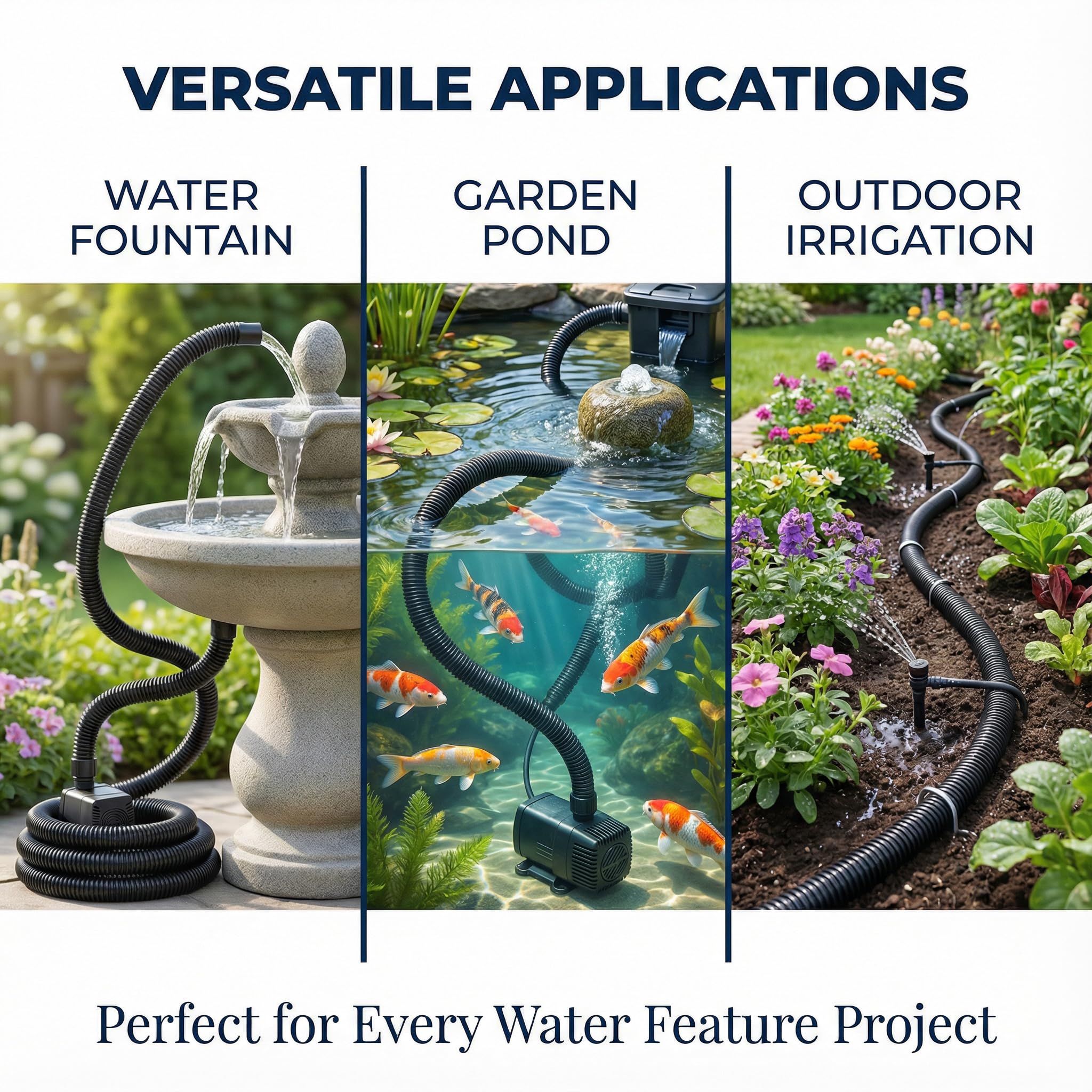 MPOBSP Pond Tubing for water garden usage