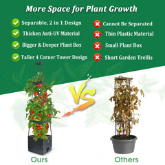 MQFORU 57 inch planter boxes suitable for climbing plants