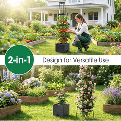 MQFORU planter box with automatic watering system detail
