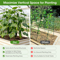 MQHUAYU Cucumber Trellis package contents including clips and ties