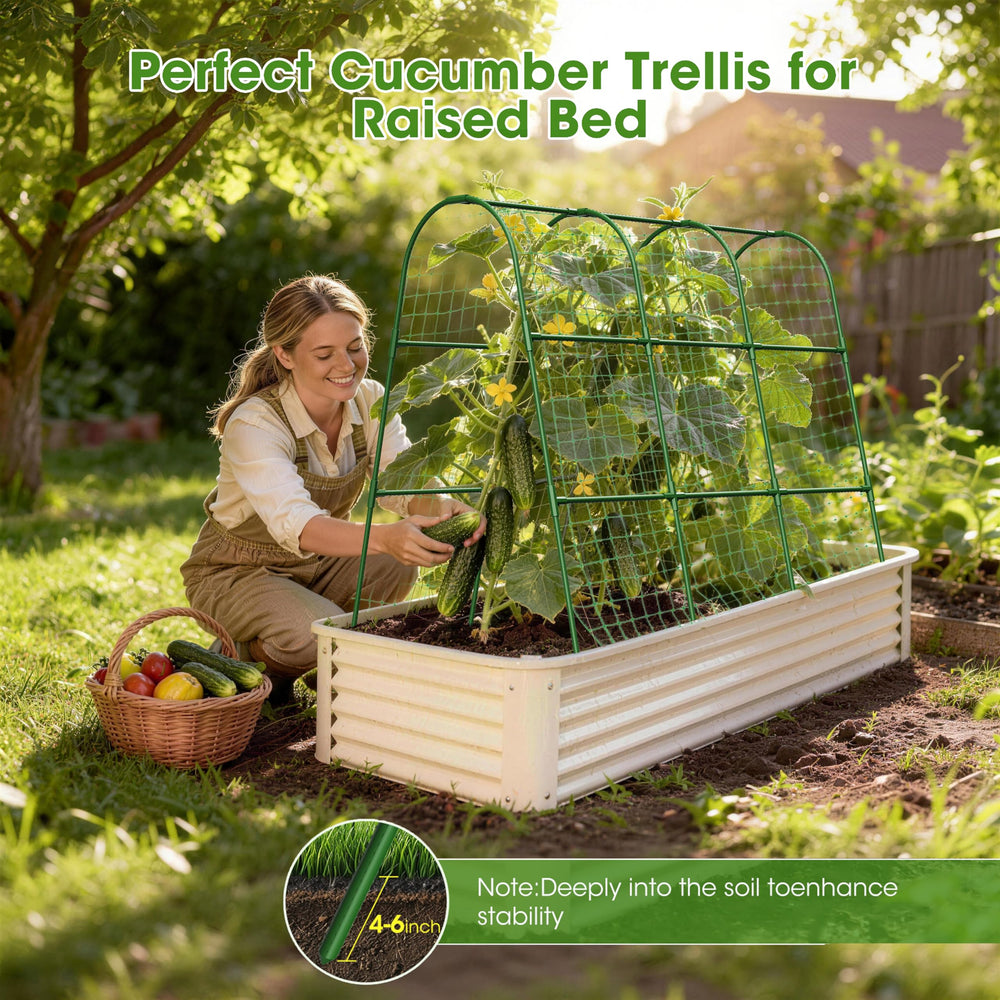 MQHUAYU Cucumber Trellis U-Shape Green assembly instructions