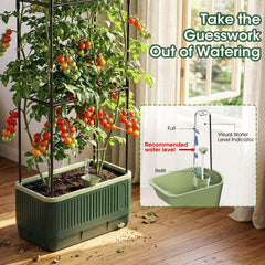 MQHUAYU planter box filled with soil and plants