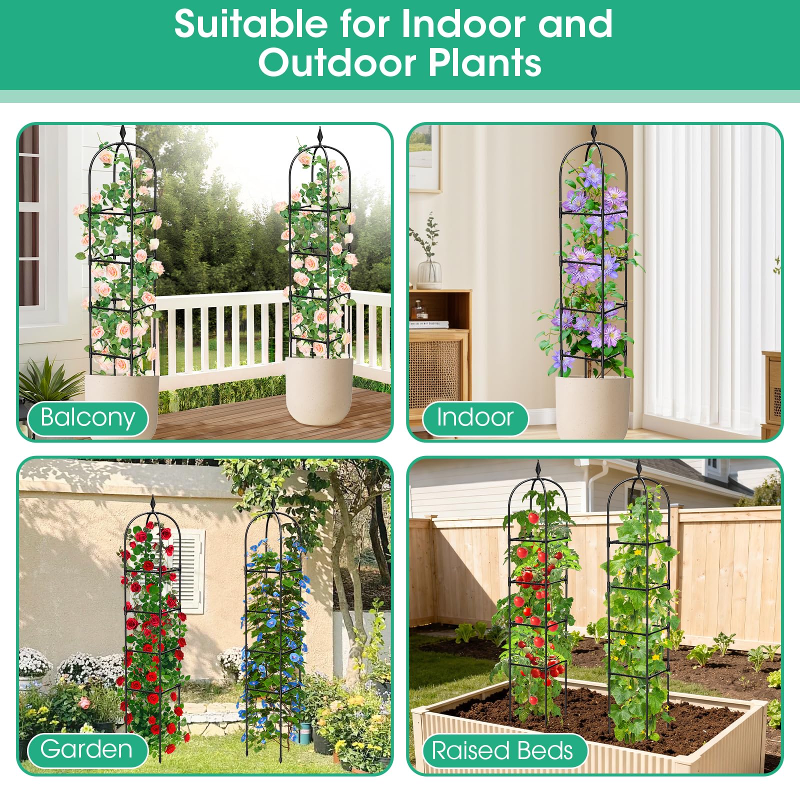MQHUAYU trellis in garden setting