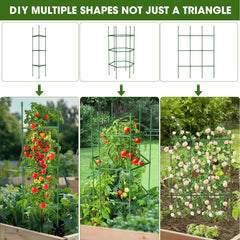 MQJIAZHI tomato cage showing multiple assembly shapes