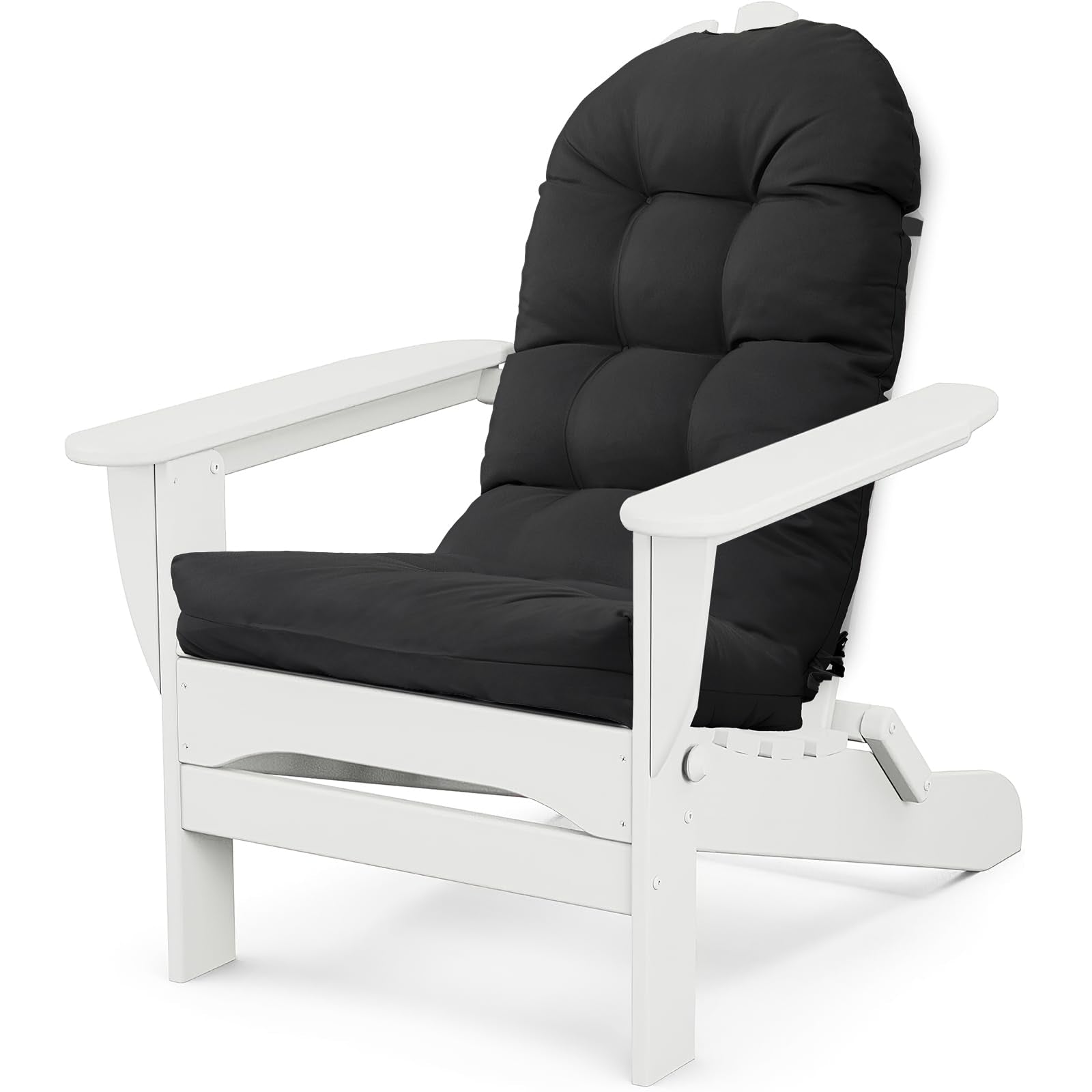 MQK Adirondack Chair Cushion, black, side view