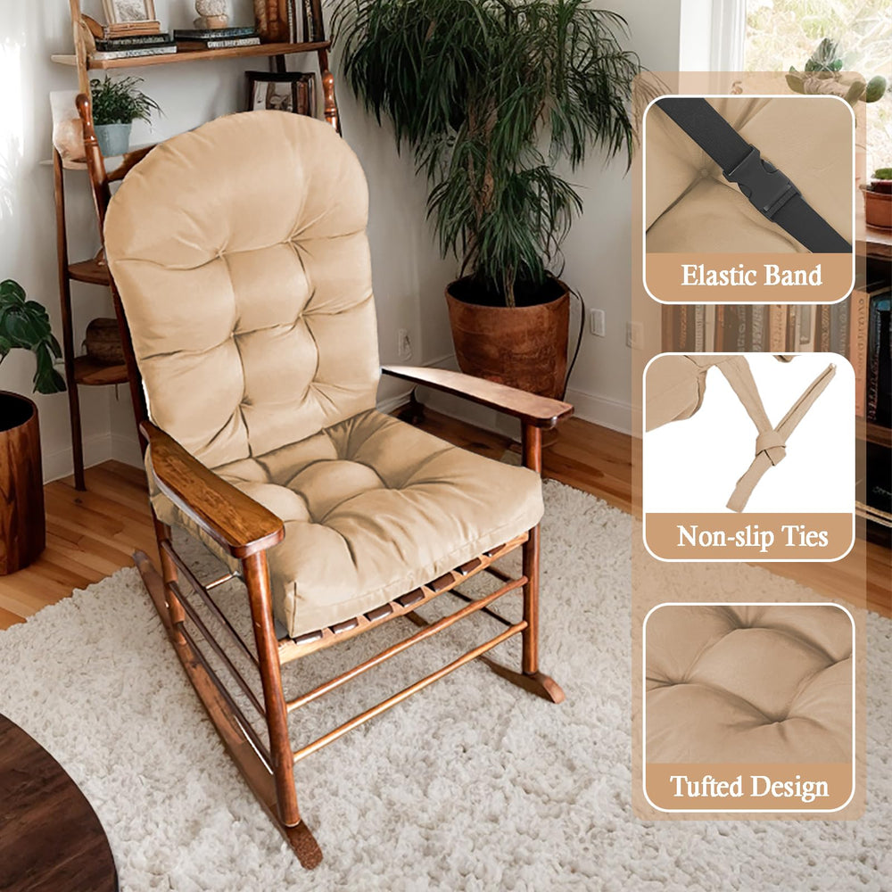 MQK Adirondack Chair Cushion in a sunny outdoor setting