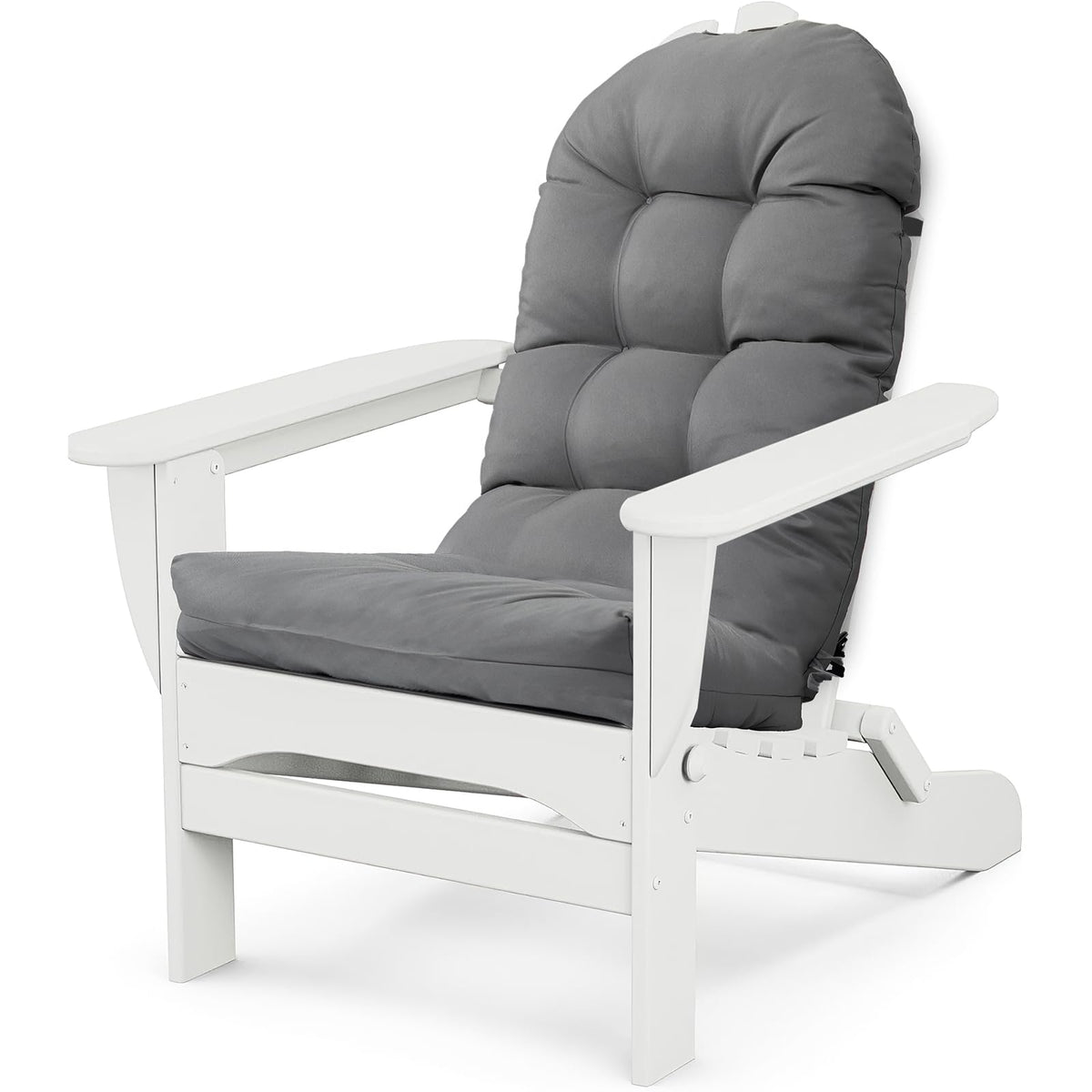 MQK Adirondack Chair Cushion in Dark Grey, front view