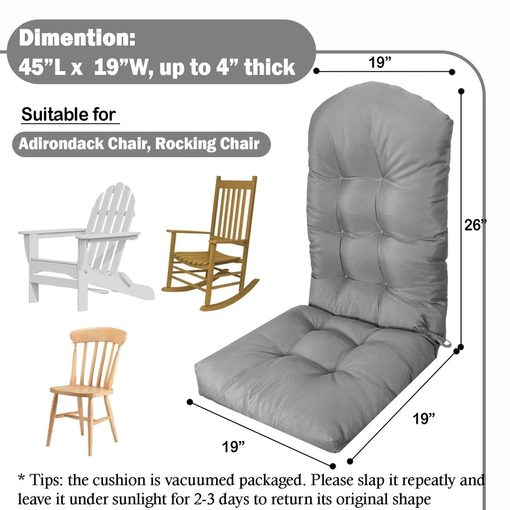 MQK Adirondack Chair Cushion in sunlight