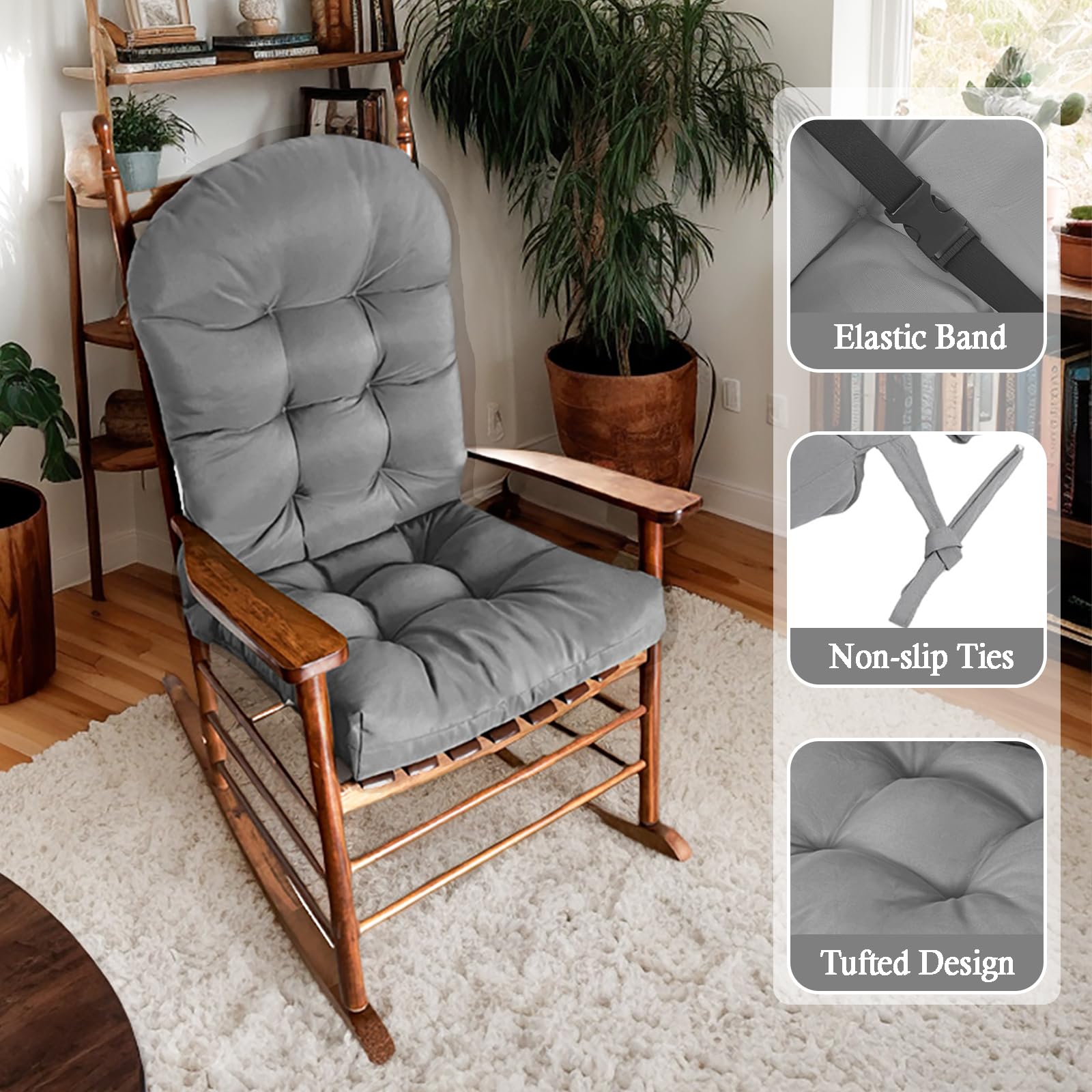 MQK cushion showcasing its large size on an outdoor chair
