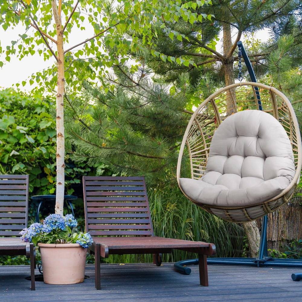 MQK Egg Chair Cushion gray side view