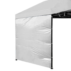 MQoutdoor Ultralight 10x6.2ft sidewall front view in silver gray