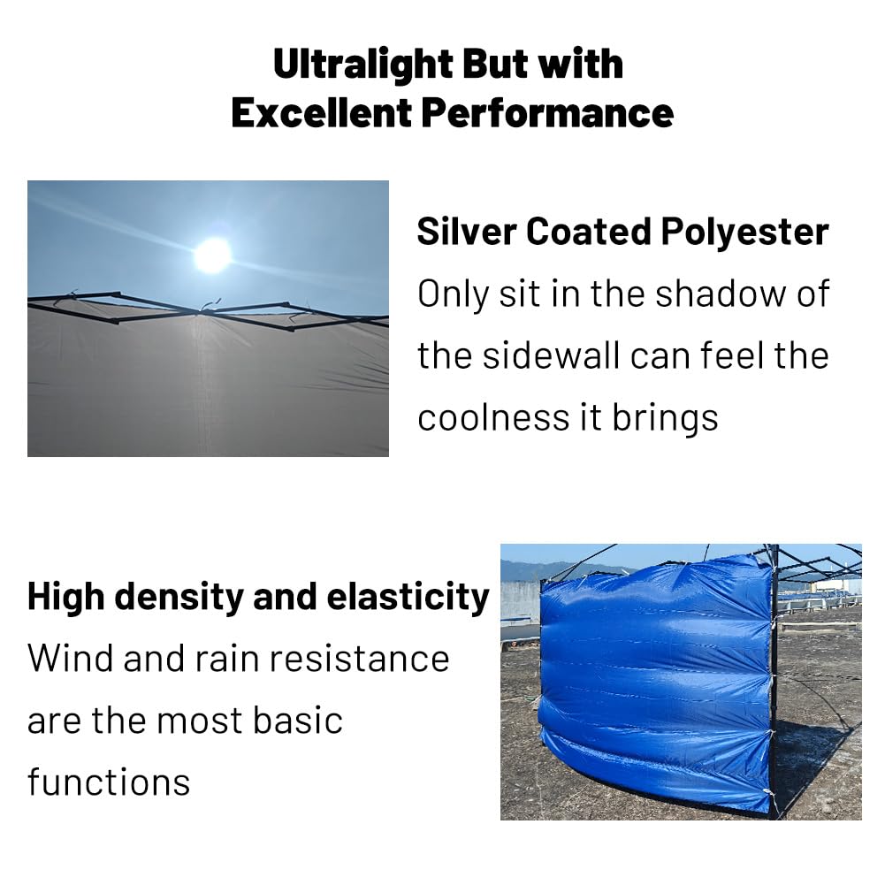 MQoutdoor Ultralight canopy sidewall in outdoor setting