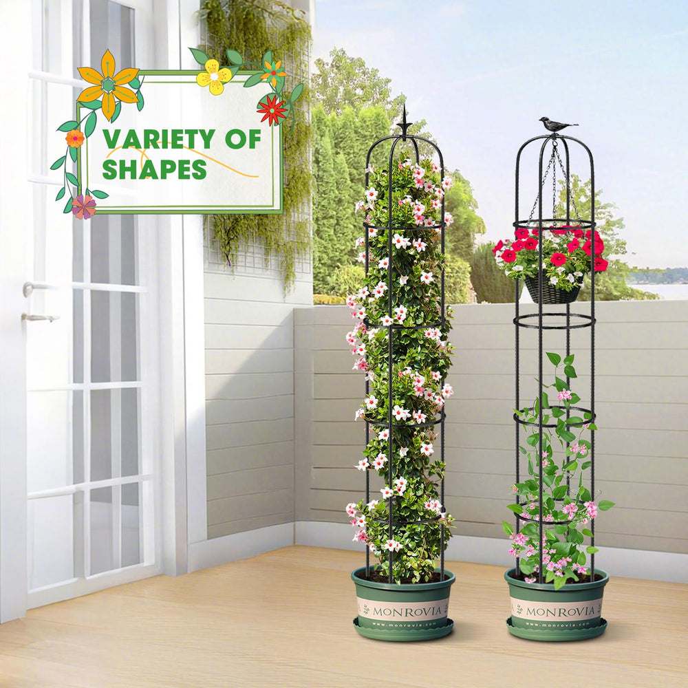 MQUPIN Garden Trellis Obelisk packaged for delivery