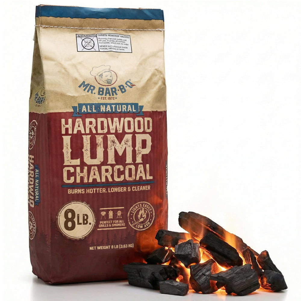 Mr. Bar-B-Q 8 LB Hardwood Lump Charcoal front view