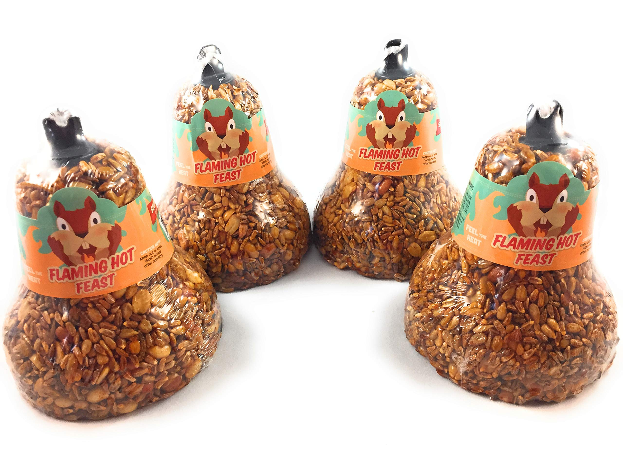 Mr. Bird Flaming Hot Feast Spicy Bird Seed Bell front view