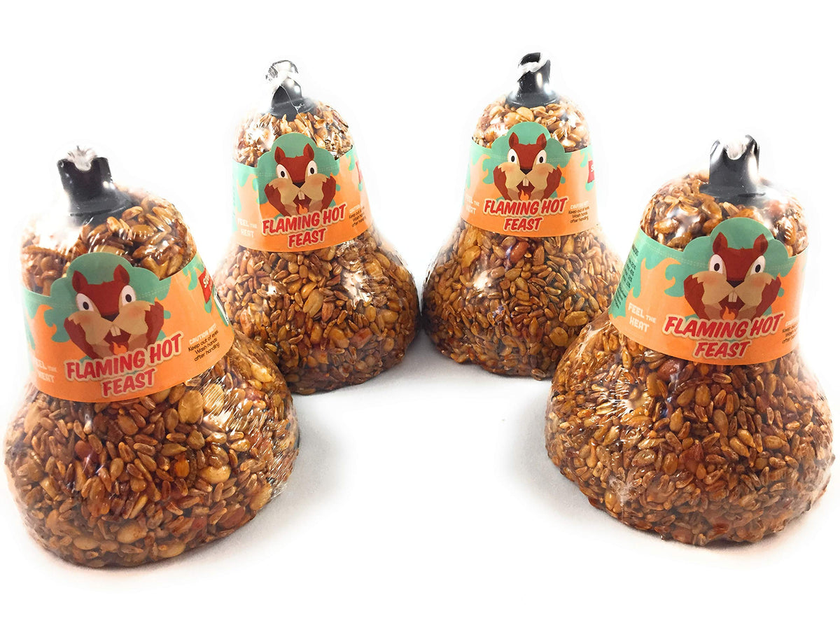 Mr. Bird Flaming Hot Feast Spicy Bird Seed Bell front view