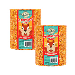 Mr. Bird Flaming Hot Feast Spicy Bird Seed Cylinder front view