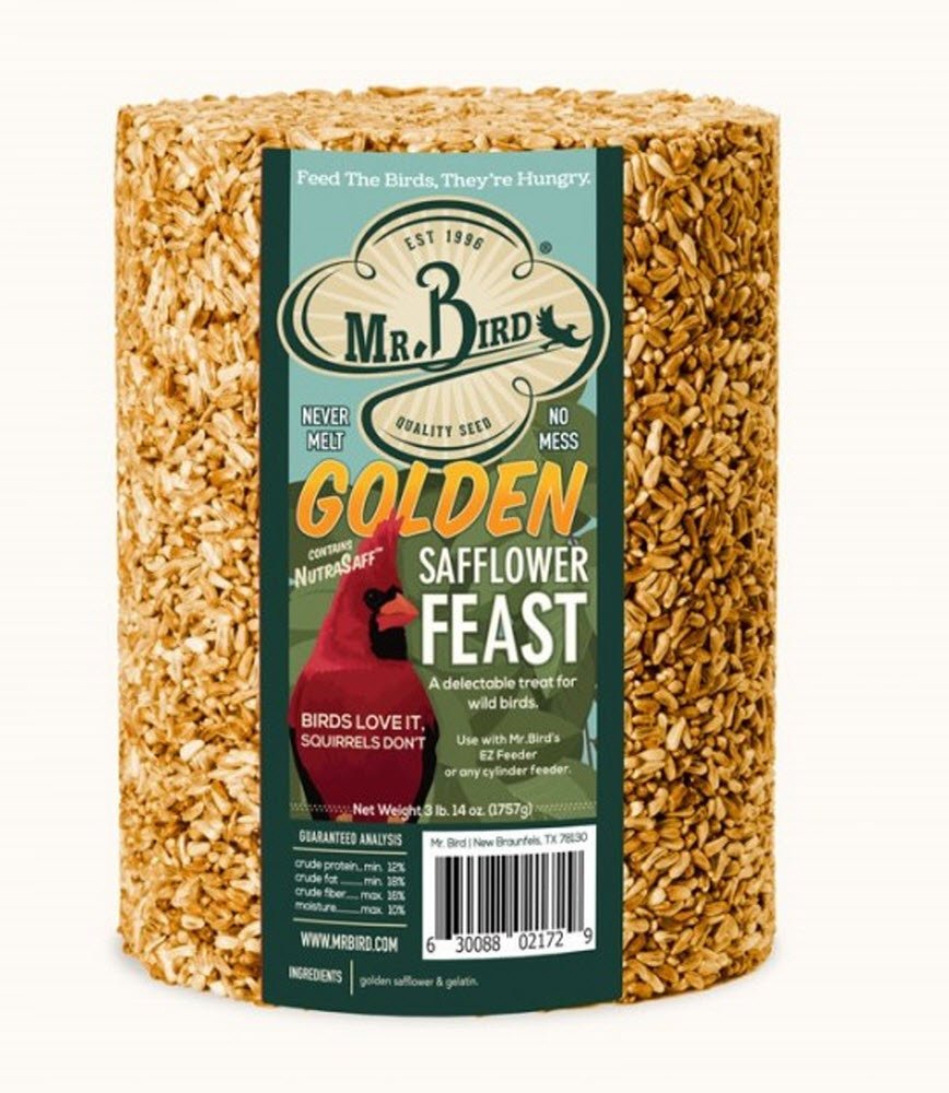 Mr. Bird Golden Safflower Seed Cylinder 62 oz front view