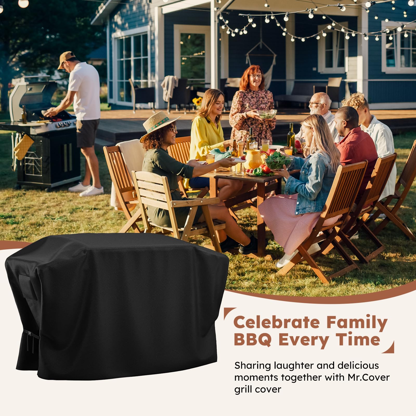 MR. COVER Griddle Cover packaging and specifications