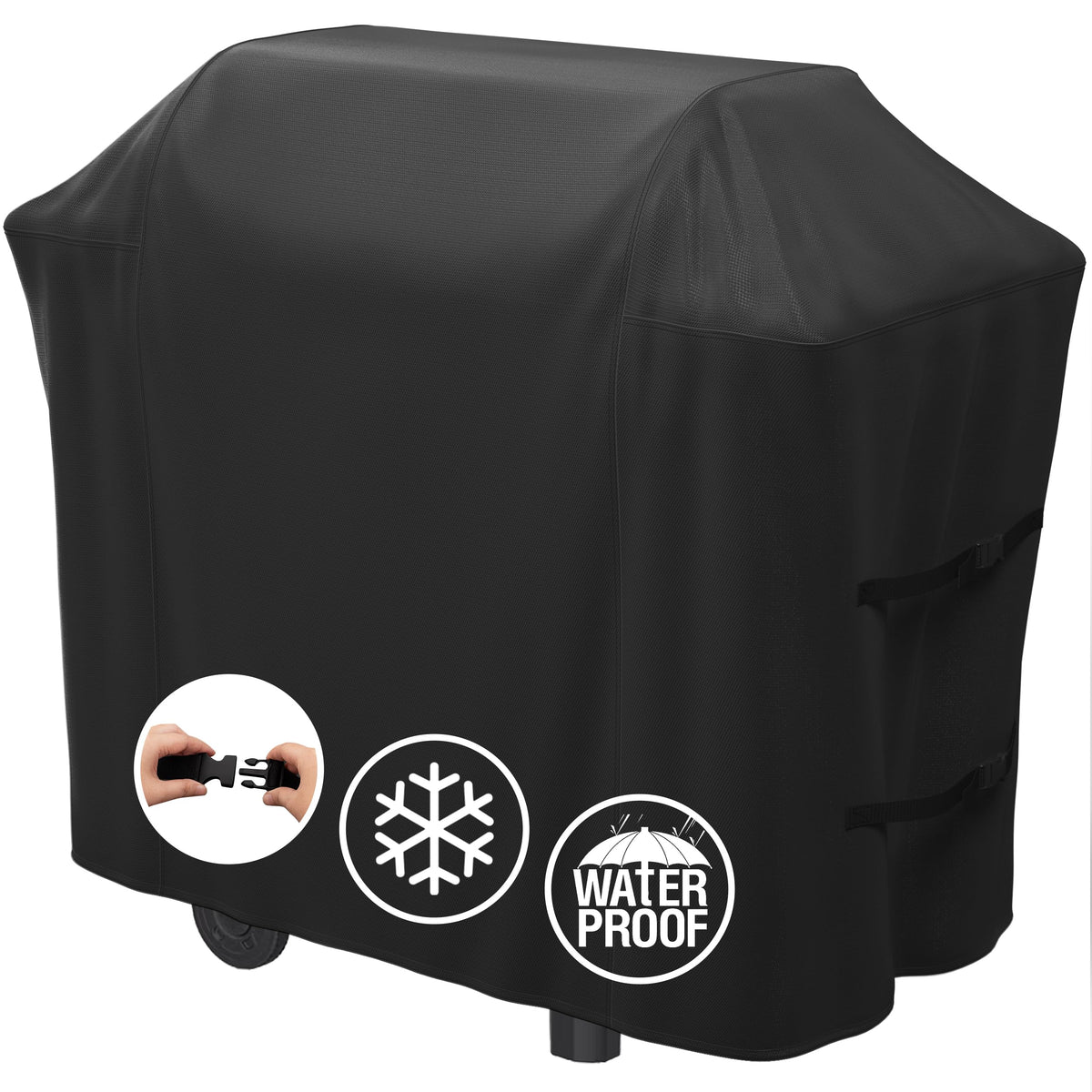 MR. COVER Grill Cover for Weber Spirit 200/300 Series black front view