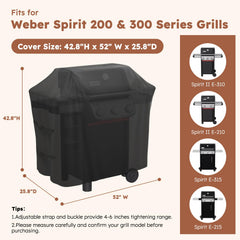 MR. COVER Grill Cover side view featuring Oxford fabric