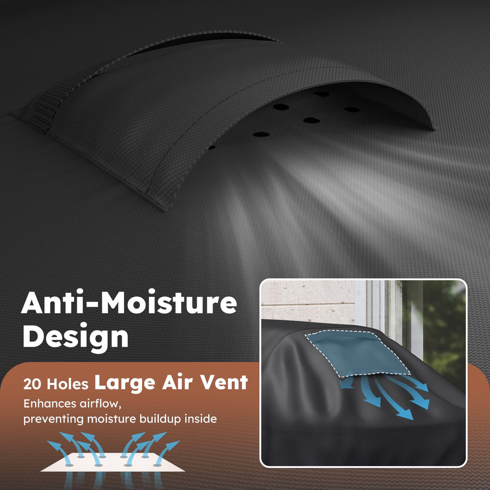 MR. COVER grill cover with air vents for moisture escape