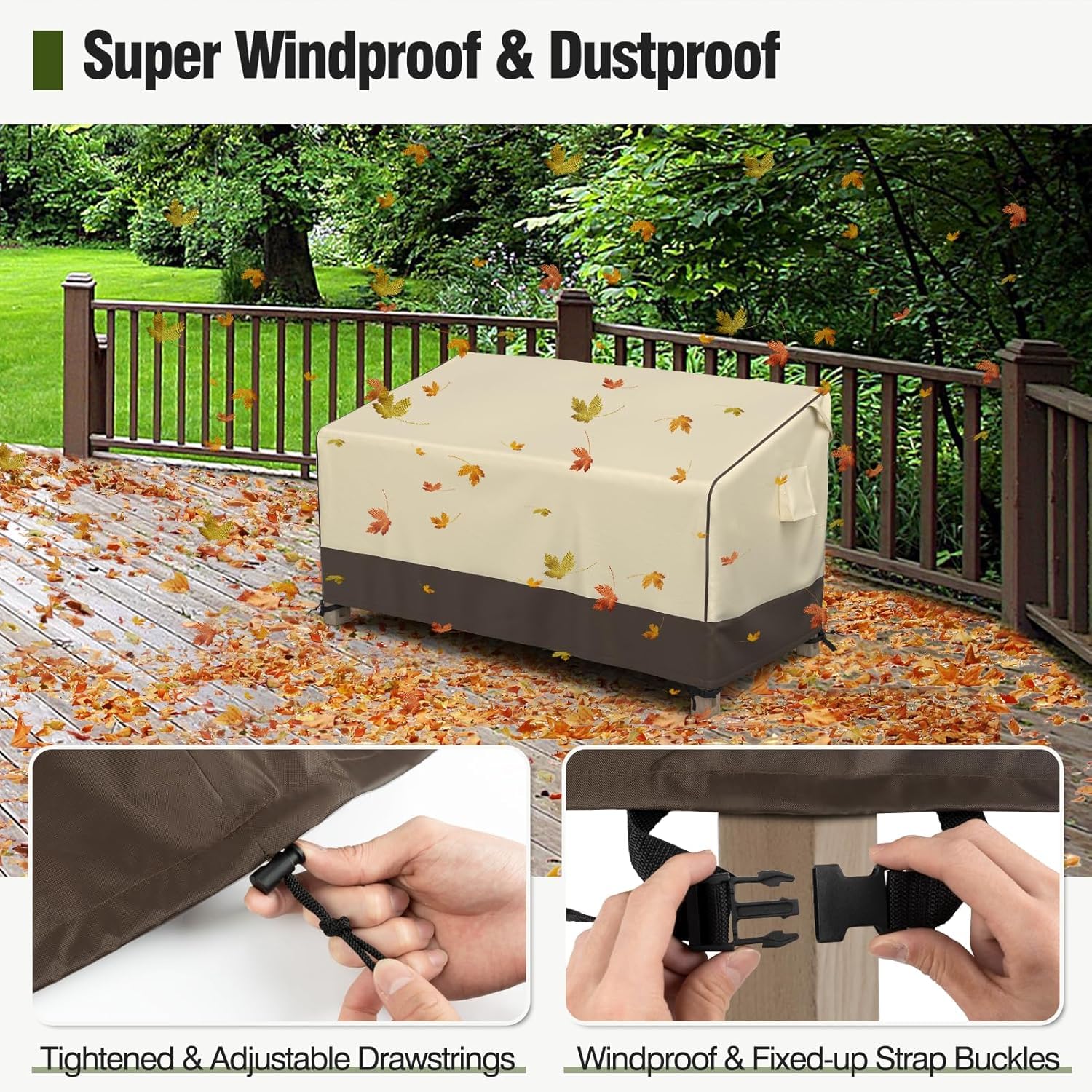 MR. COVER Outdoor Couch Cover showing air vents