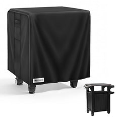 MR. COVER outdoor prep table cover black front view
