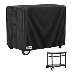 MR. COVER Outdoor Prep Table Cover front view in black