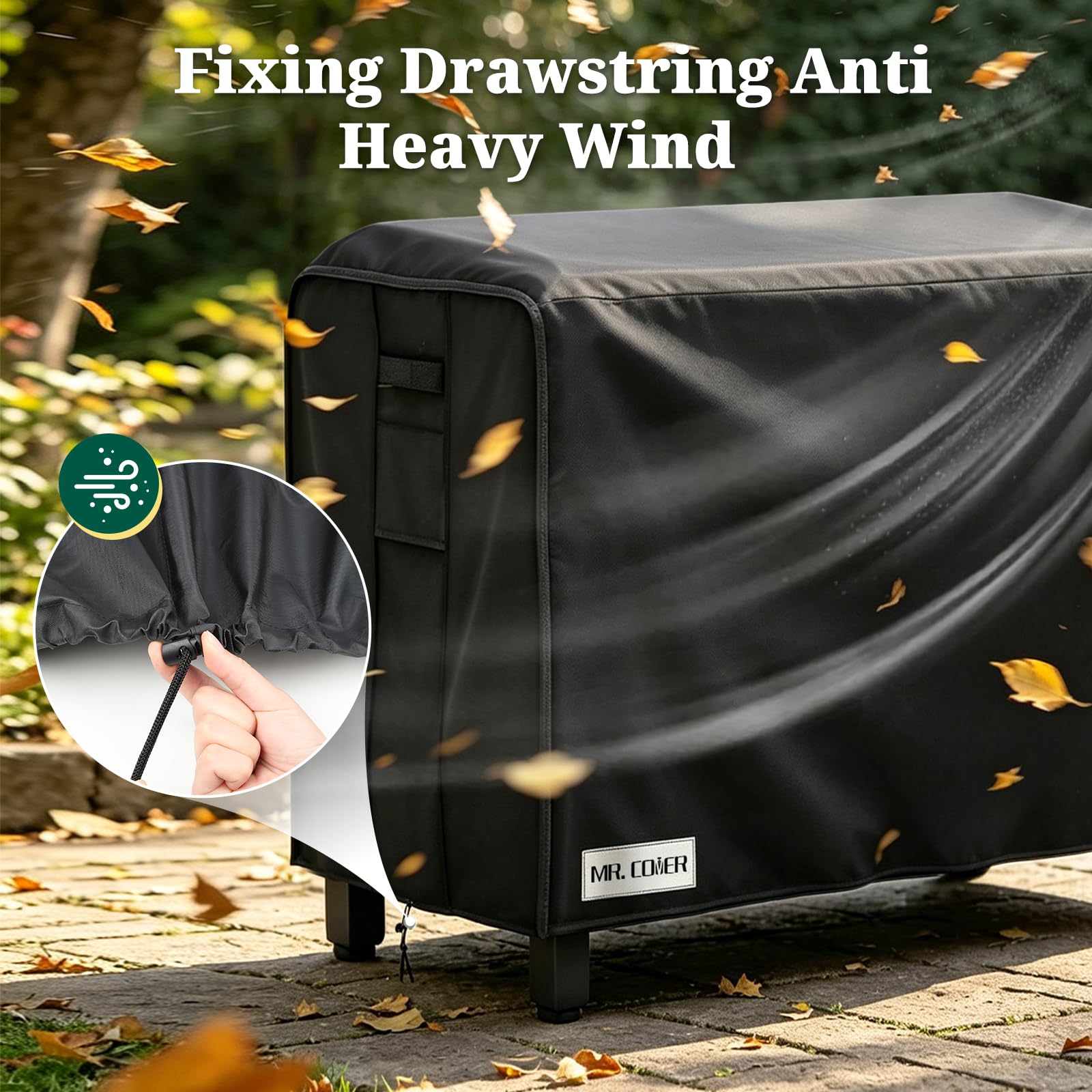 MR. COVER outdoor prep table cover with adjustable drawstrings