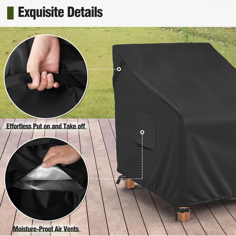 MR. COVER Patio Chair Covers with padded handles
