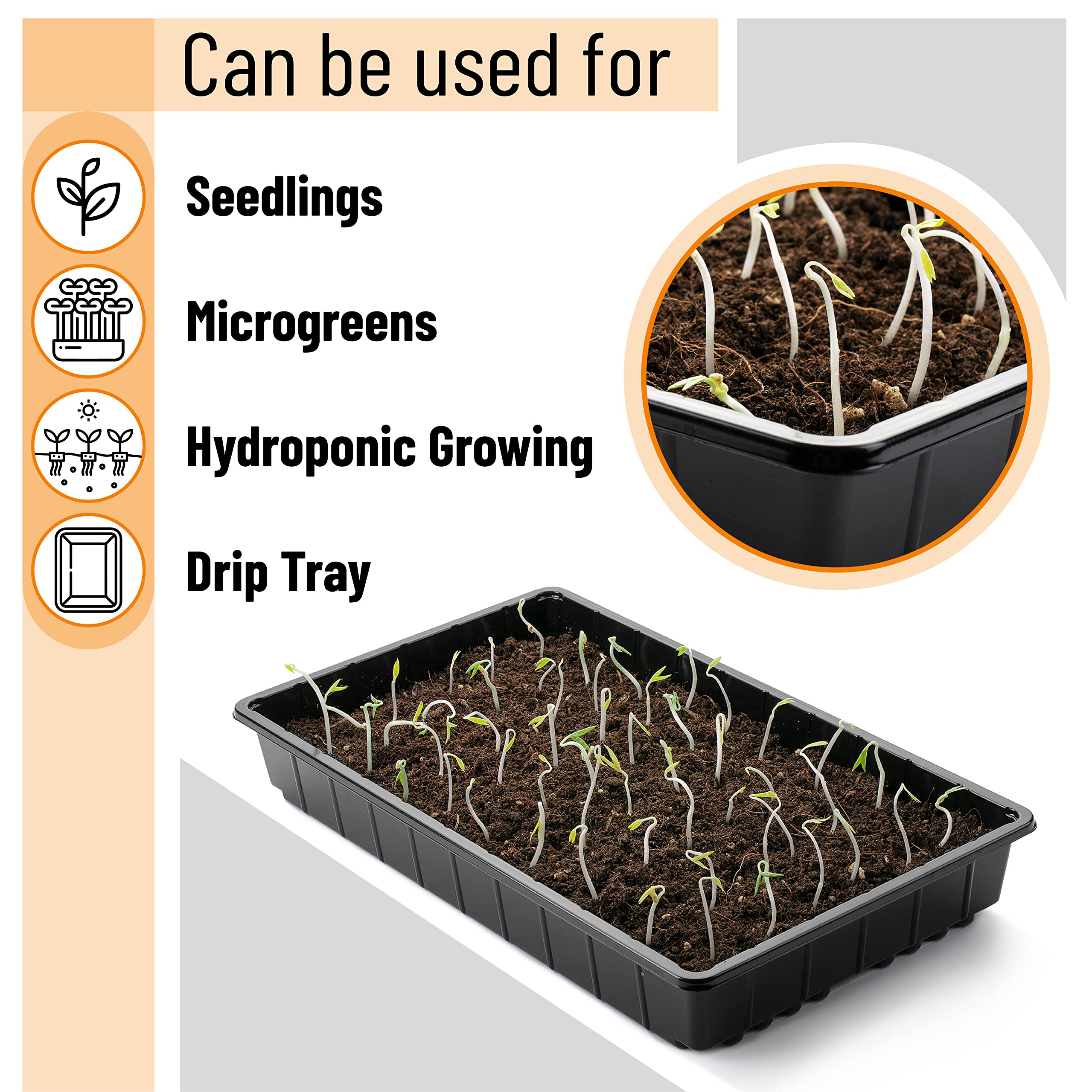 Mr. Pen Seed Starter Trays in use on a gardening table