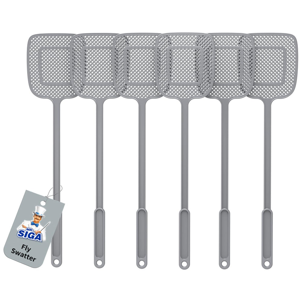 MR.SIGA Heavy Duty Fly Swatter gray front view
