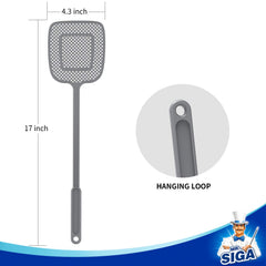MR.SIGA Heavy Duty Fly Swatter gray side view