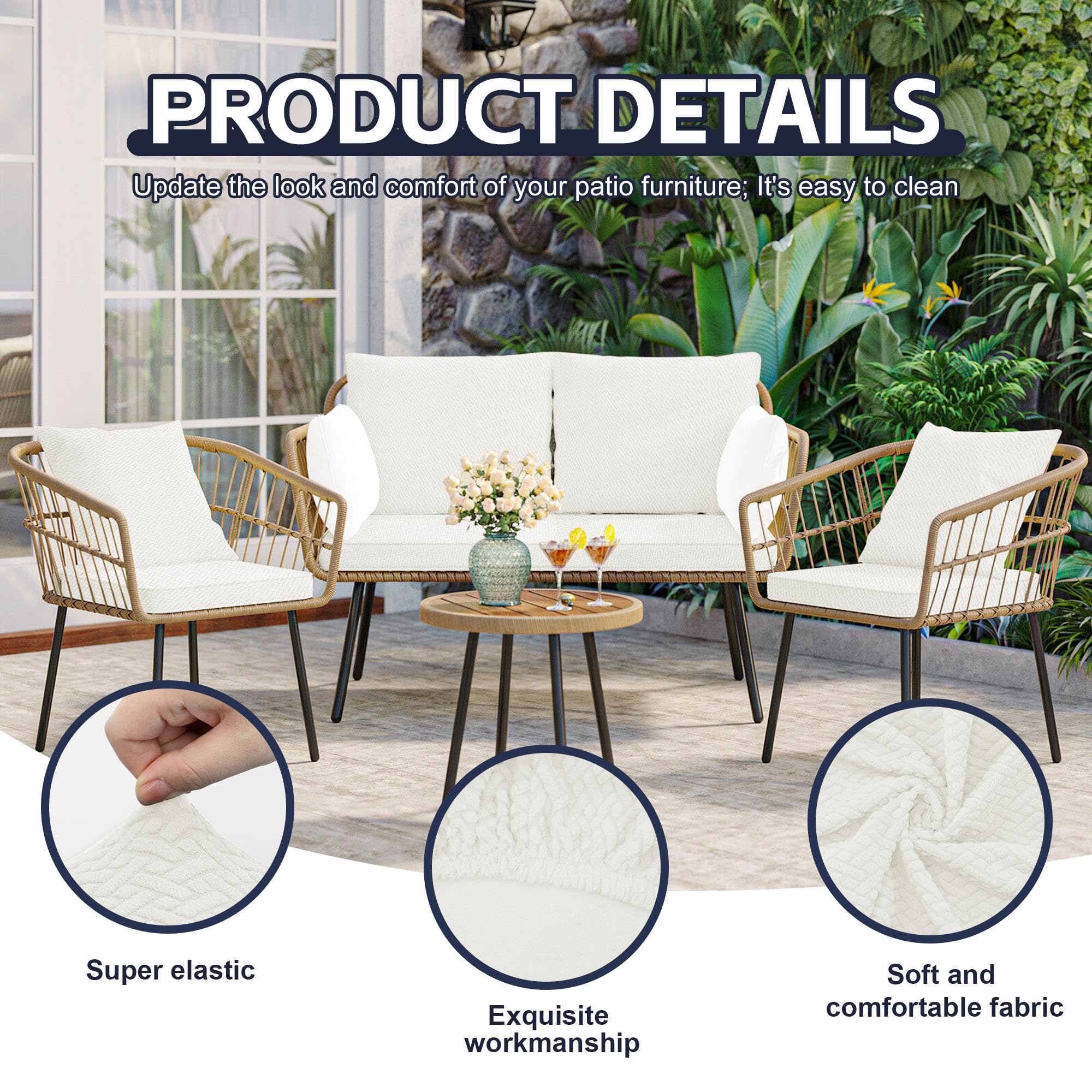 MRGSDL cushion cover on outdoor sofa