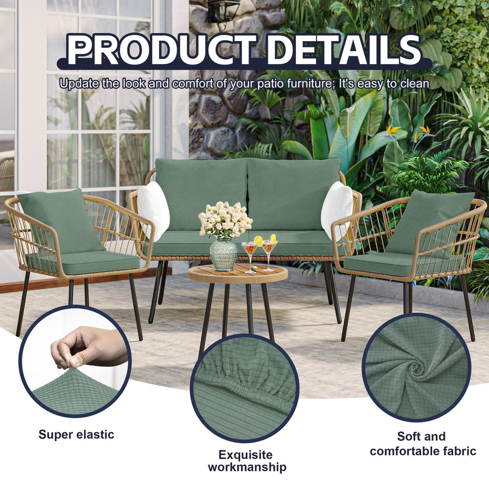MRGSDL cushion covers fitted on outdoor sofa