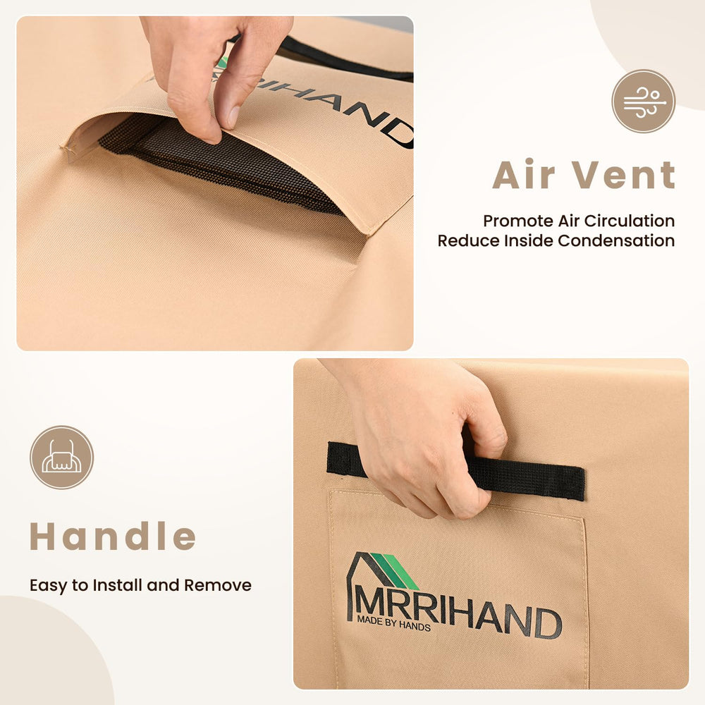 Mrrihand 600D Patio Sofa Cover in storage bag