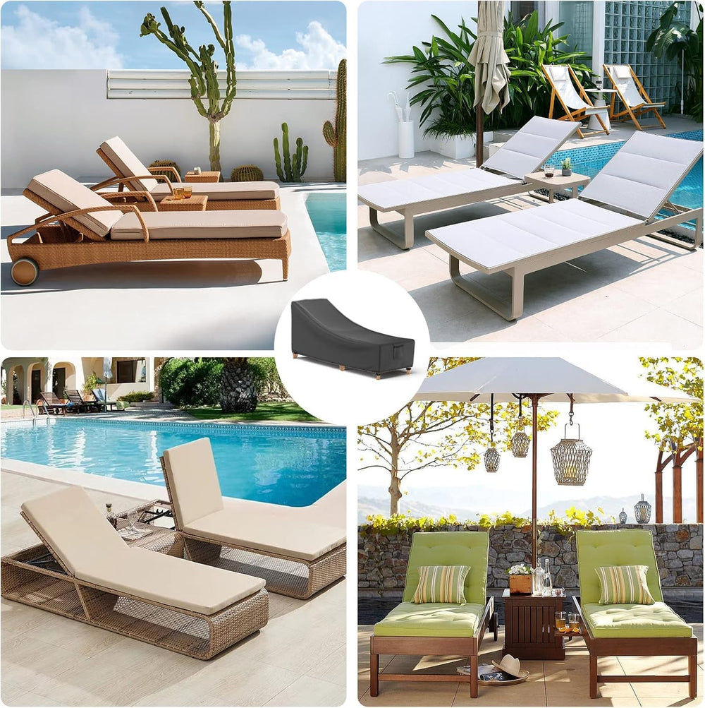 Mrrihand chaise lounge cover dimensions displayed