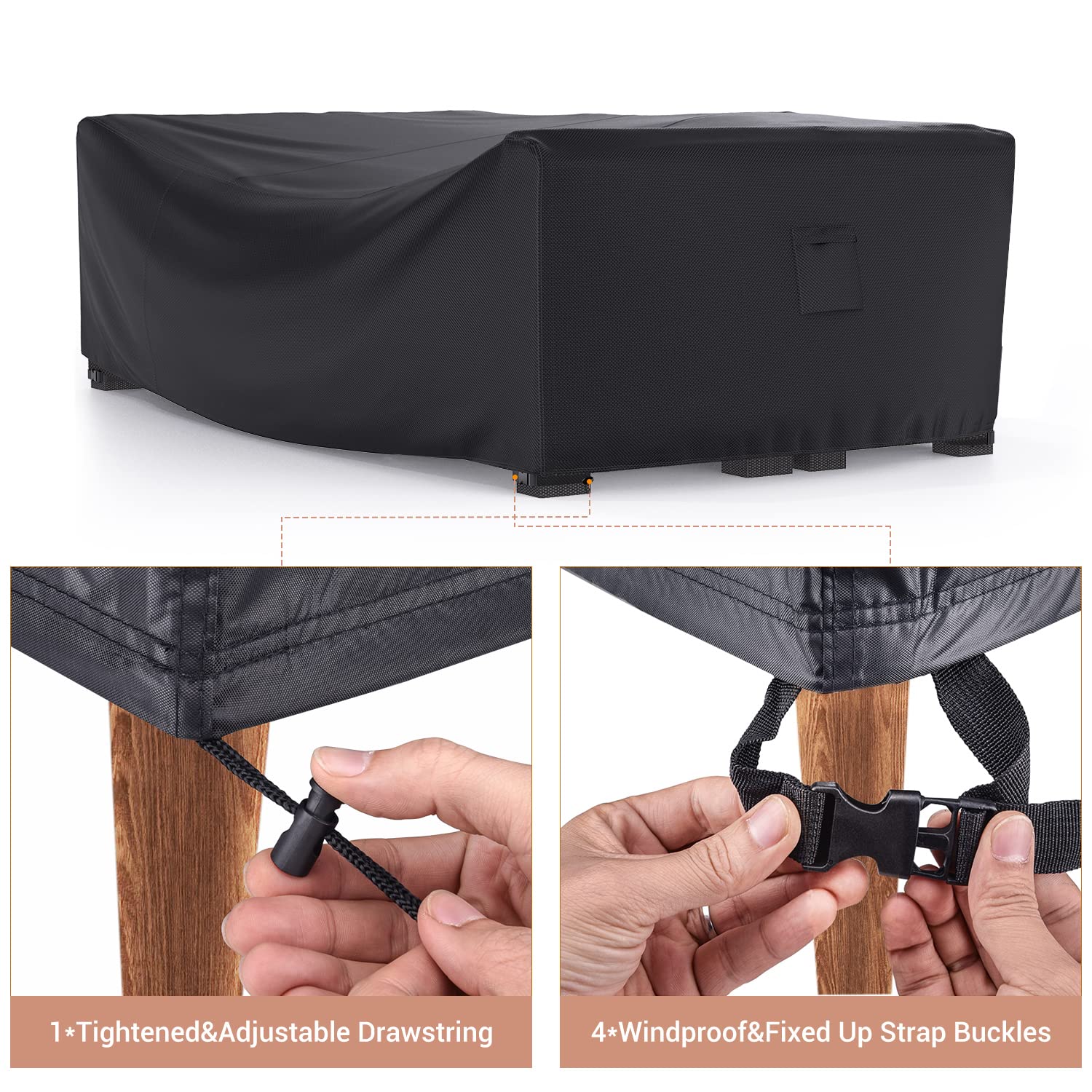 Mrrihand Outdoor Patio Furniture Cover showcasing waterproof feature