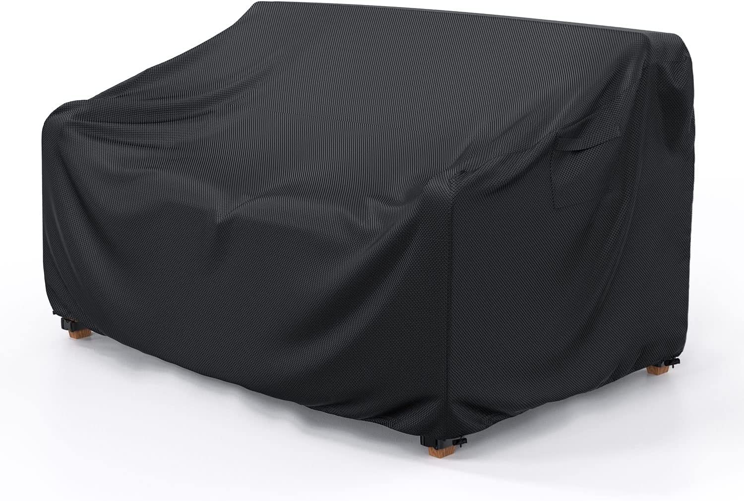 Mrrihand Outdoor Patio Sofa Cover black, front view