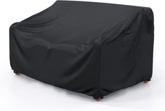 Mrrihand Outdoor Patio Sofa Cover front view, black