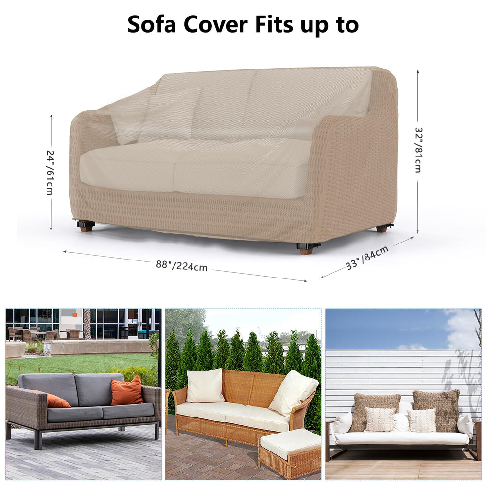 Mrrihand Outdoor Sofa Cover showing air vent design
