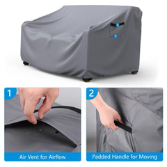 Mrrihand Outdoor Sofa Cover with air vent design