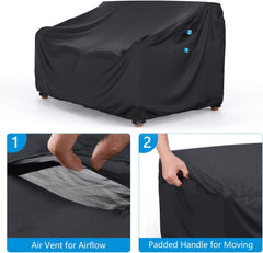Mrrihand Outdoor Sofa Cover with padded handles