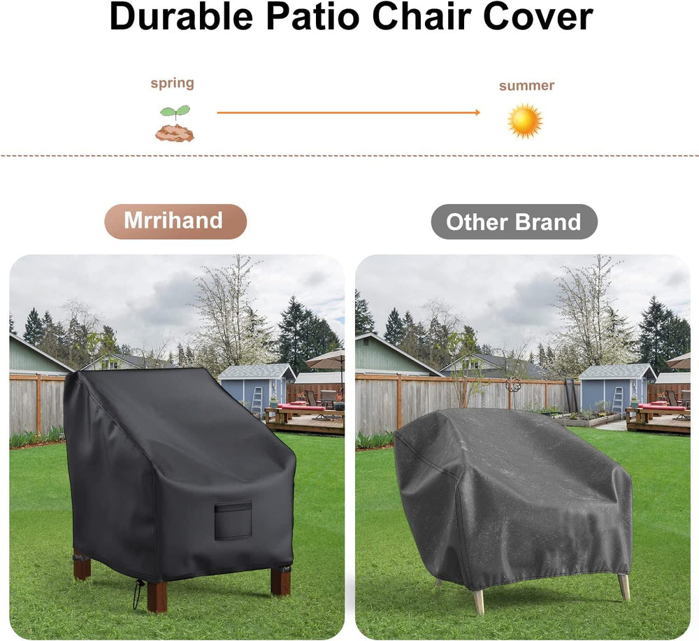 Mrrihand patio chair covers stacked for packaging
