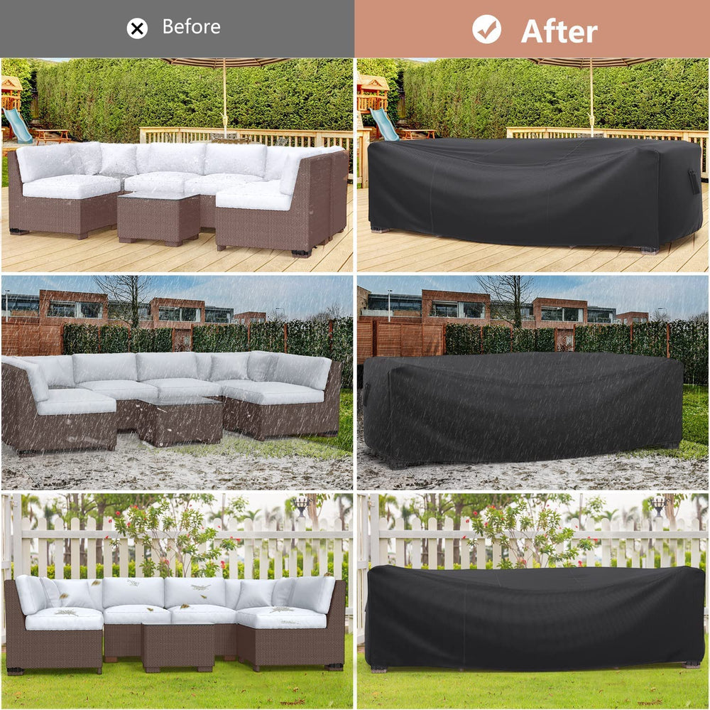 Mrrihand patio furniture cover on outdoor furniture